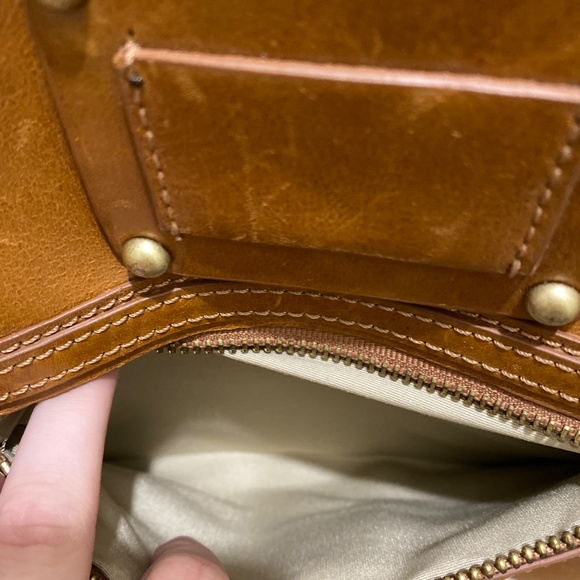 VINTAGE Leather Handmade Arnold Churgin Cross Body Bag - Picture 3 of 7